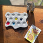 Handmade Ceramic Artist Paint Palette (Splat shape)