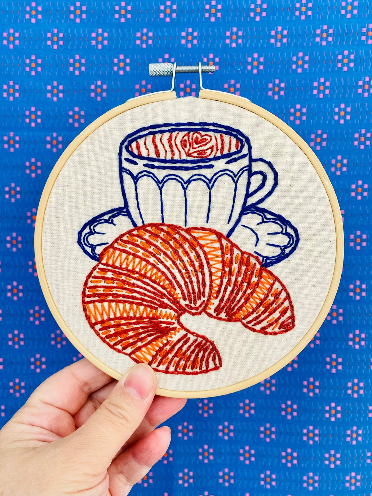 Croissant DIY Embroidery Kit