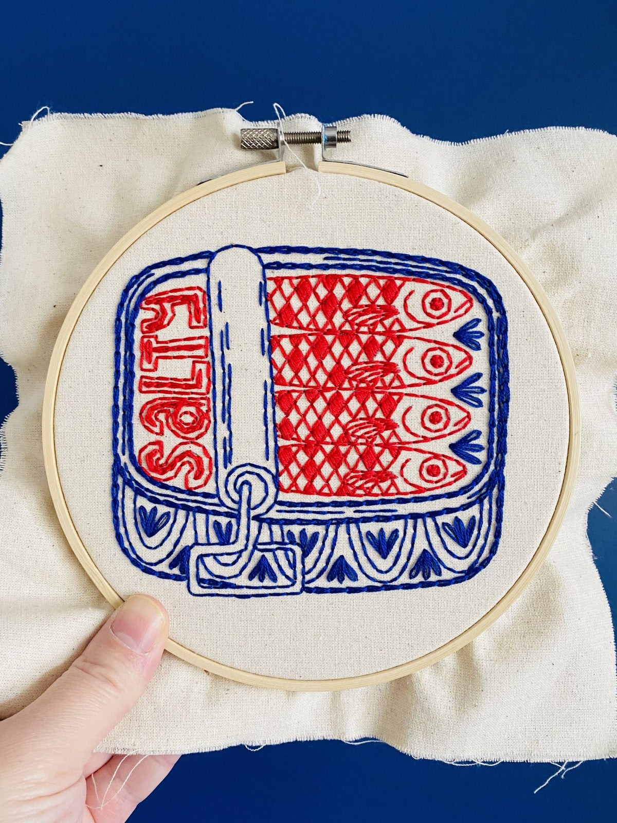 Sardines DIY Embroidery Kit