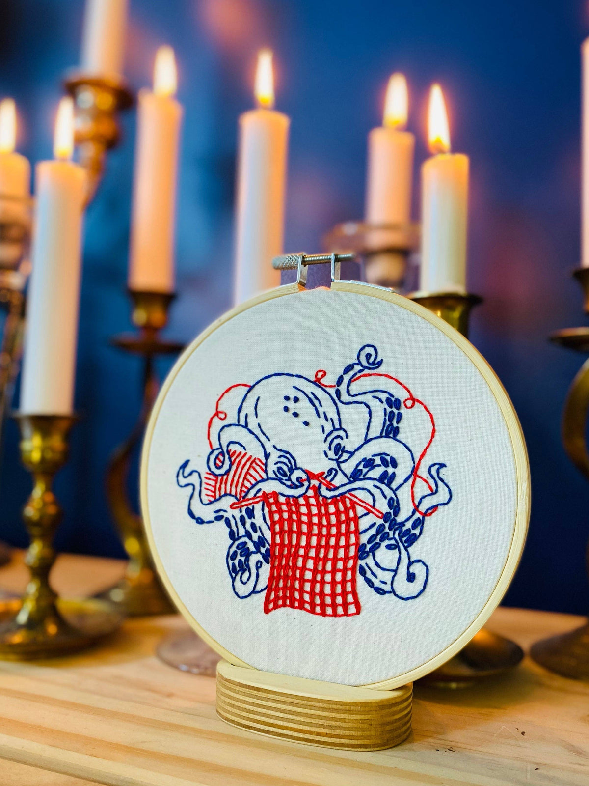 Octopus Knitting DIY Embroidery Kit