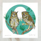 Owlebration 8x8" Art Print