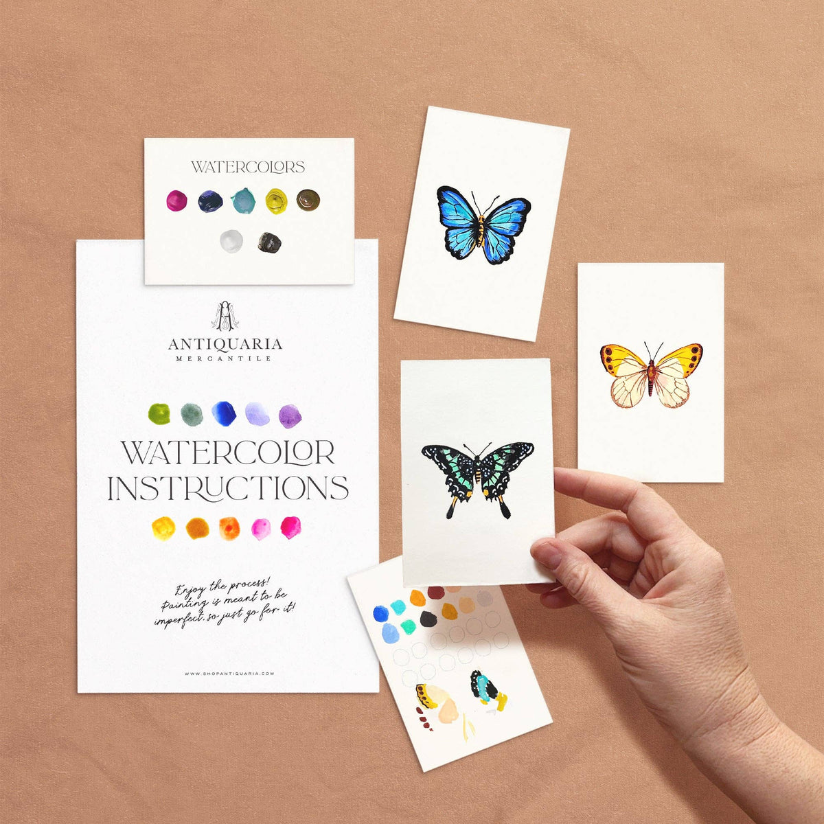 Antiquaria Mini Watercolor Kit: Butterflies
