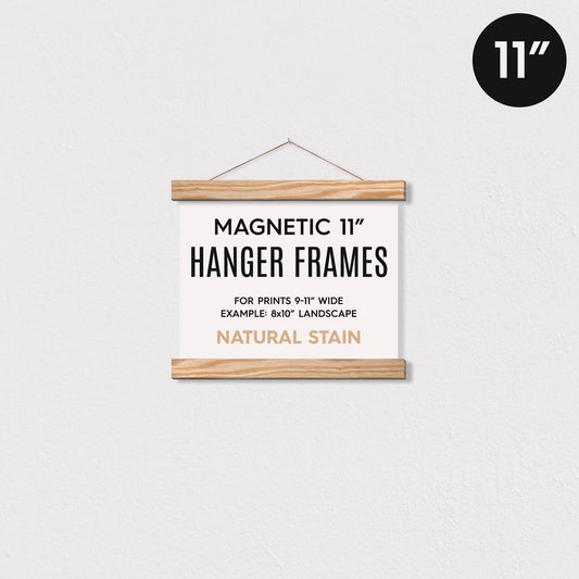 11" Wood Magnetic Hanger Frame, for 8x10 Landscape Art