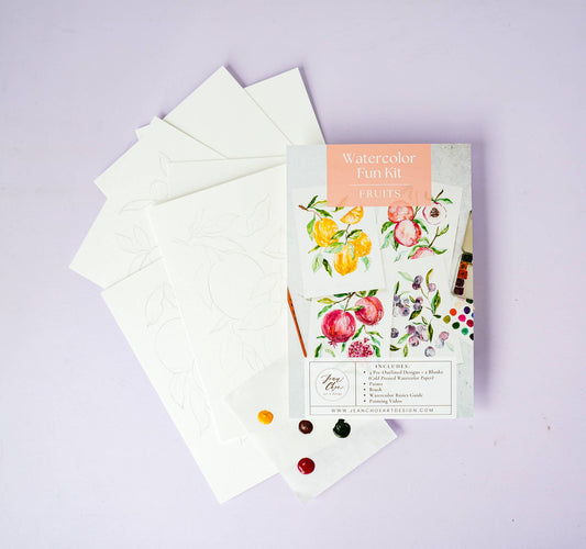 Watercolor Fun Painting Kit: Fruits Edition