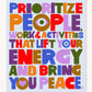 Prioritize Peace Art Print