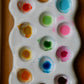 Handmade Ceramic Artist Paint Palette (Splat shape)