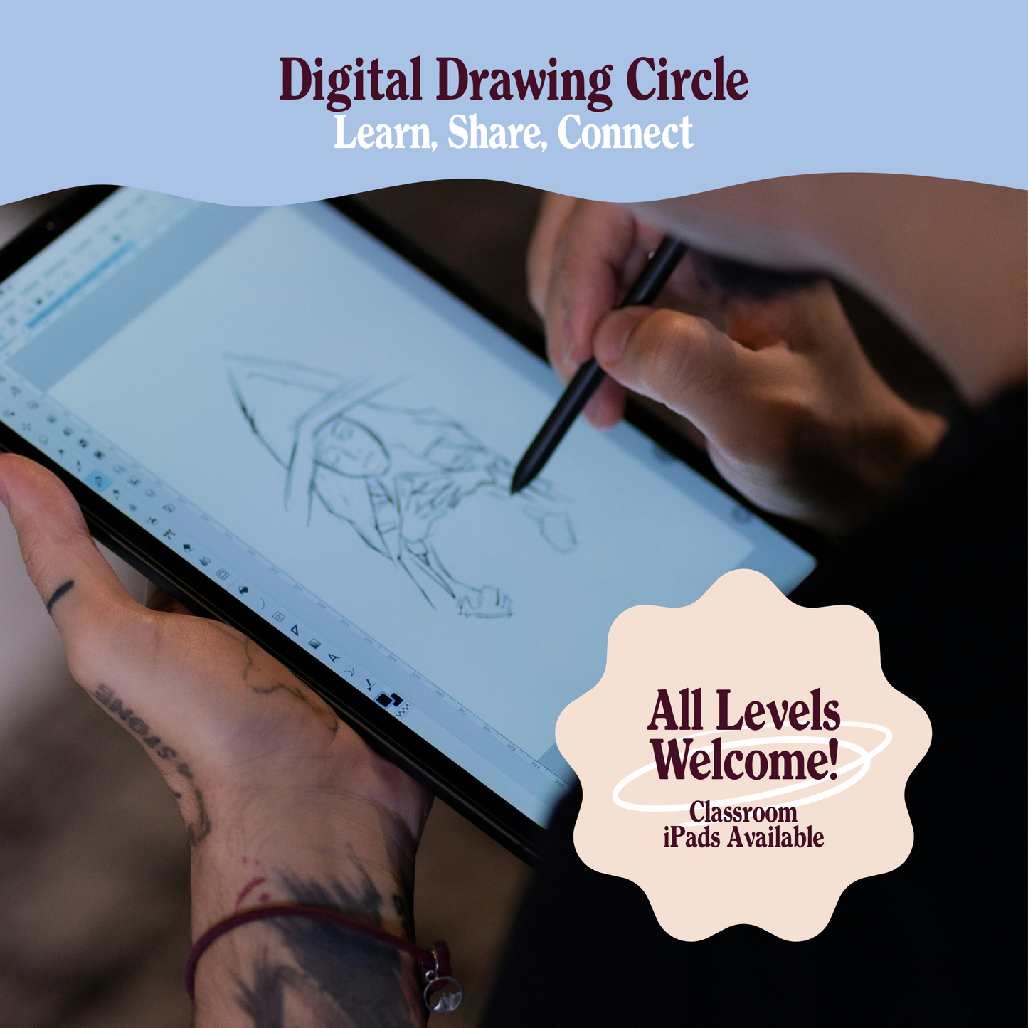 Digital Drawing Circle: Learn, Share, Connect on 11/4