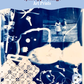 Cyanotype Collage Art Prints