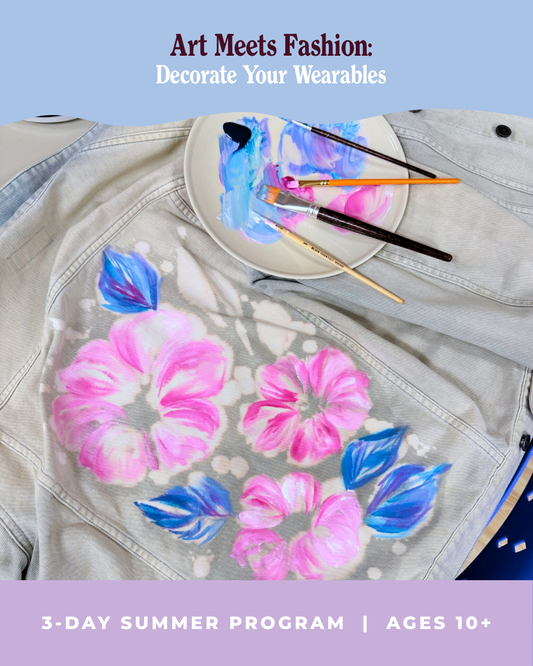 Art Meets Fashion: Decorate Your Wearables (Summer Program for Ages 10+)