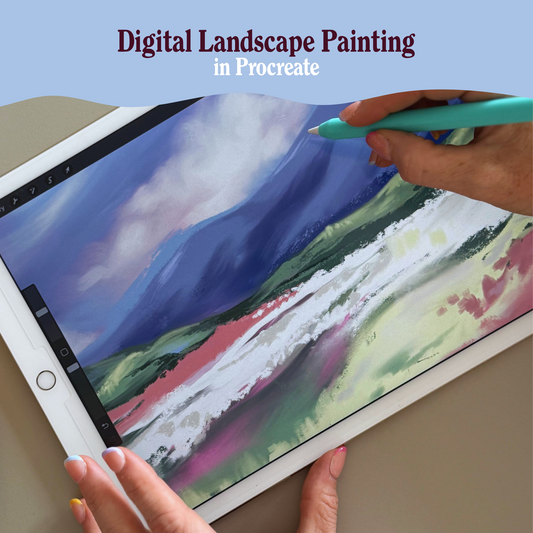 Digital Landscape Painting in Procreate
