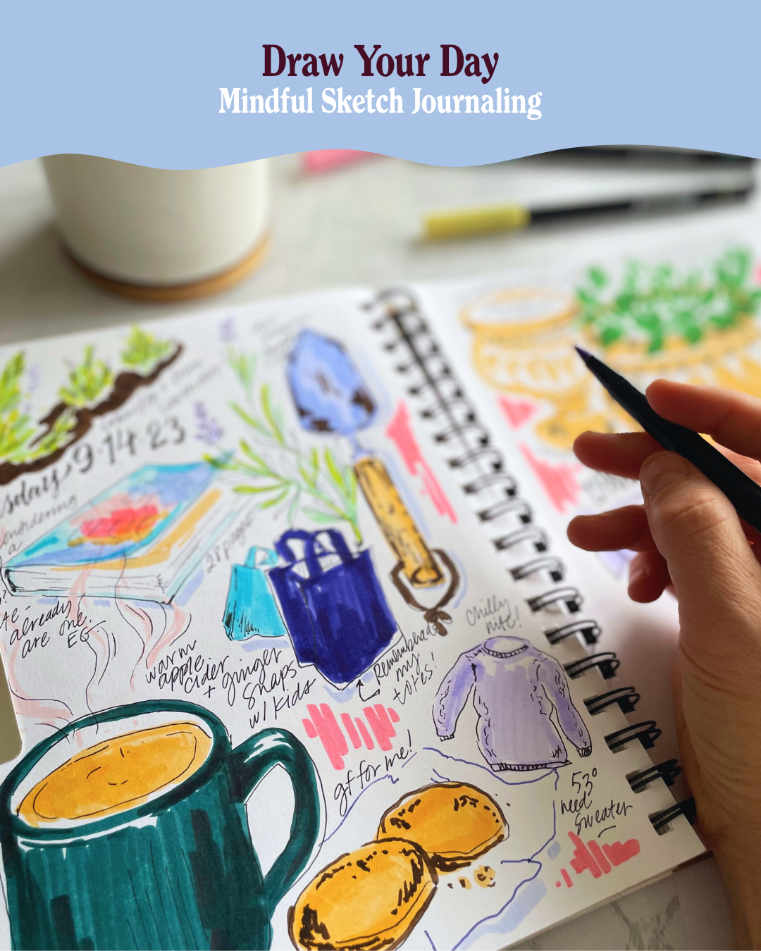 PRIVATE: Draw Your Day: Mindful Sketch Journaling