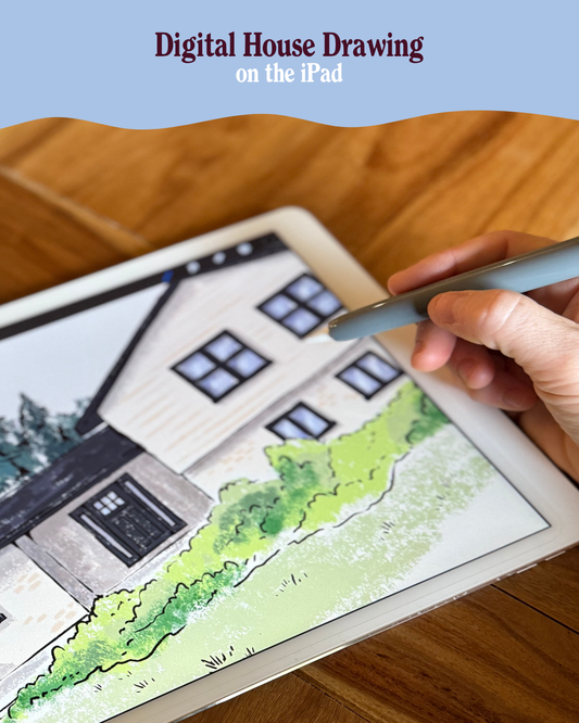 Digital House Drawing on the iPad