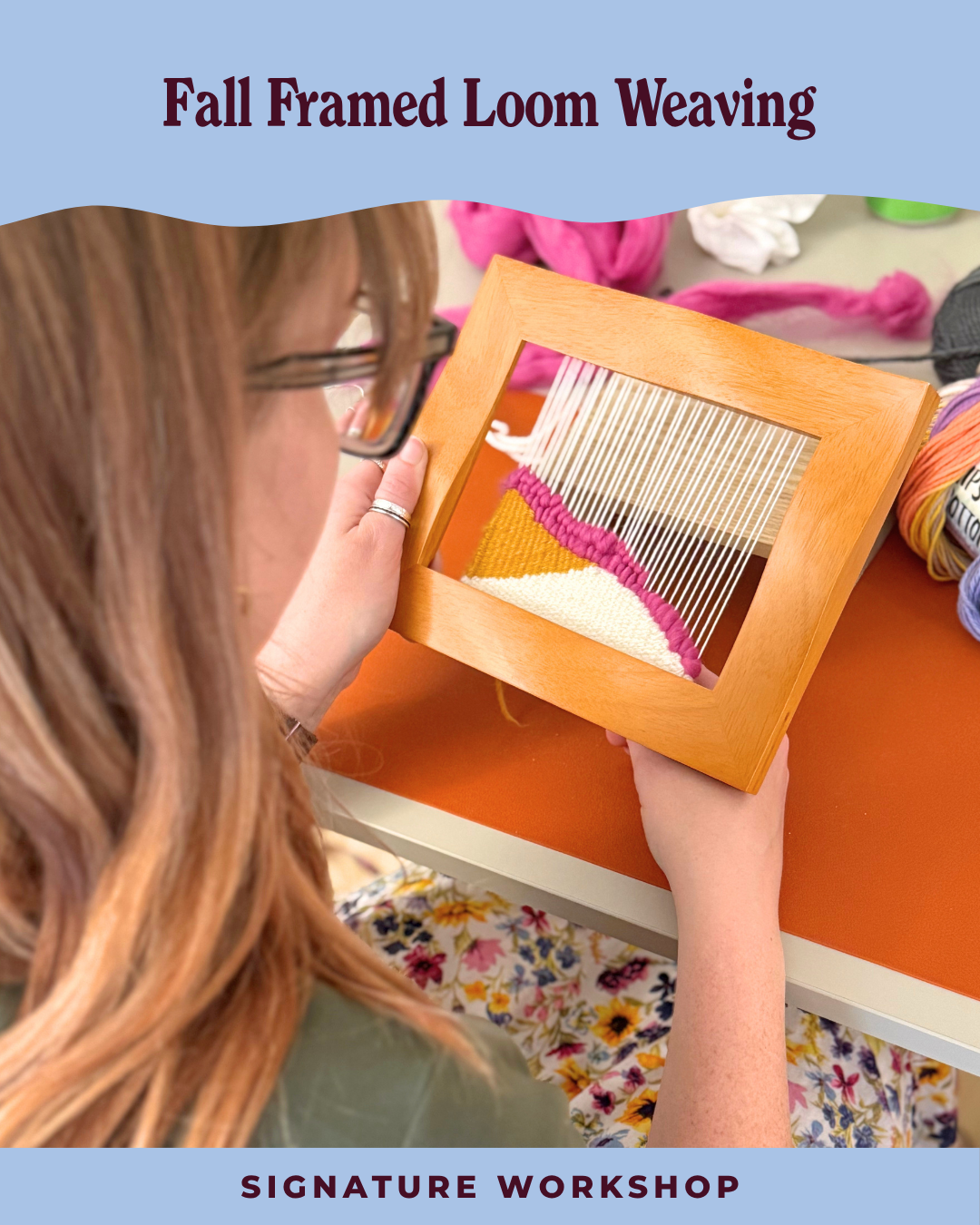 Fall Framed Loom Weaving