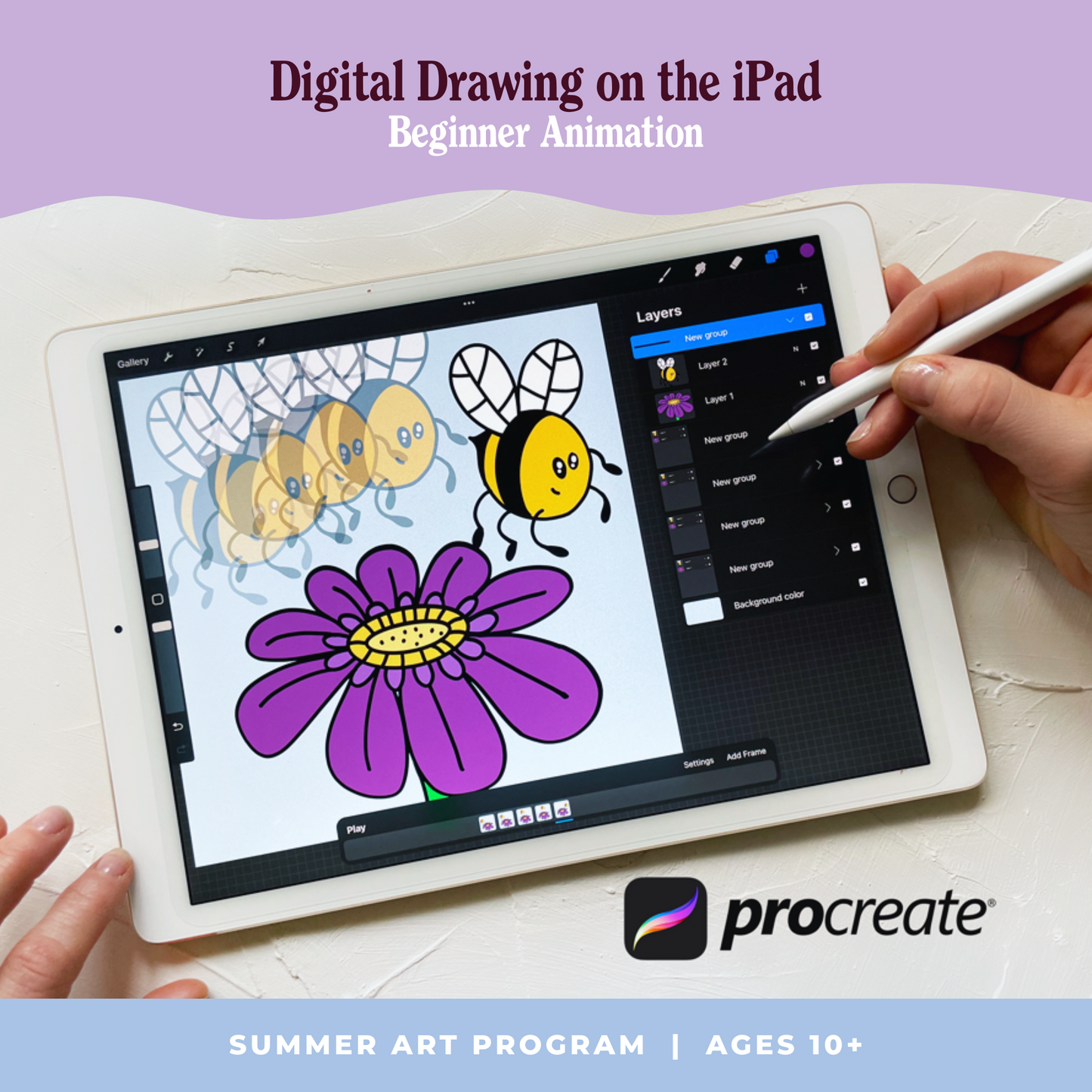 Digital Drawing on the iPad — Beginner Animation (Summer Art Program, Ages 10+)