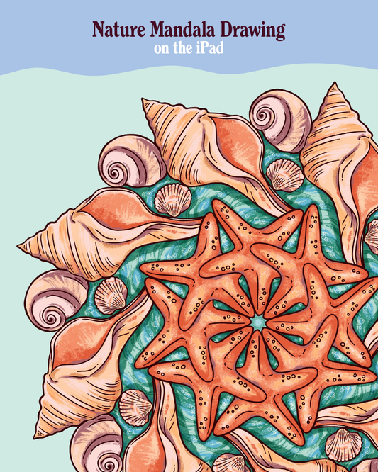 Nature Mandala Drawing on the iPad