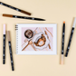 Coffee Break – Dual Brush Pen 6-Pack