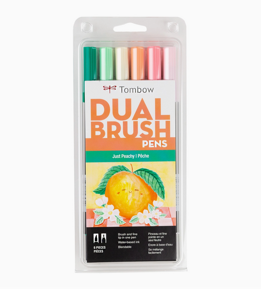 Just Peachy – Dual Brush Pen 6-Pack