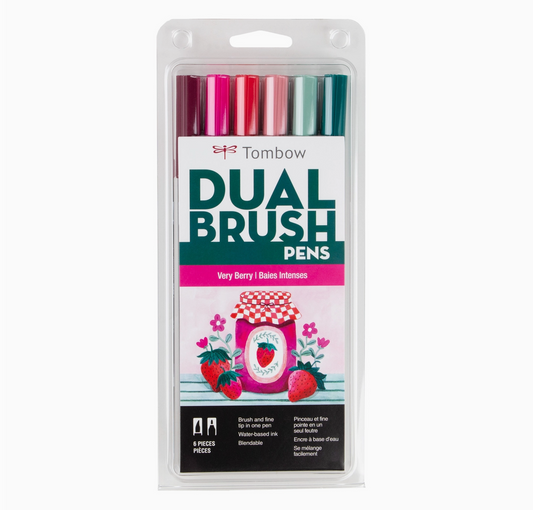 Very Berry – Dual Brush Pen 6-Pack