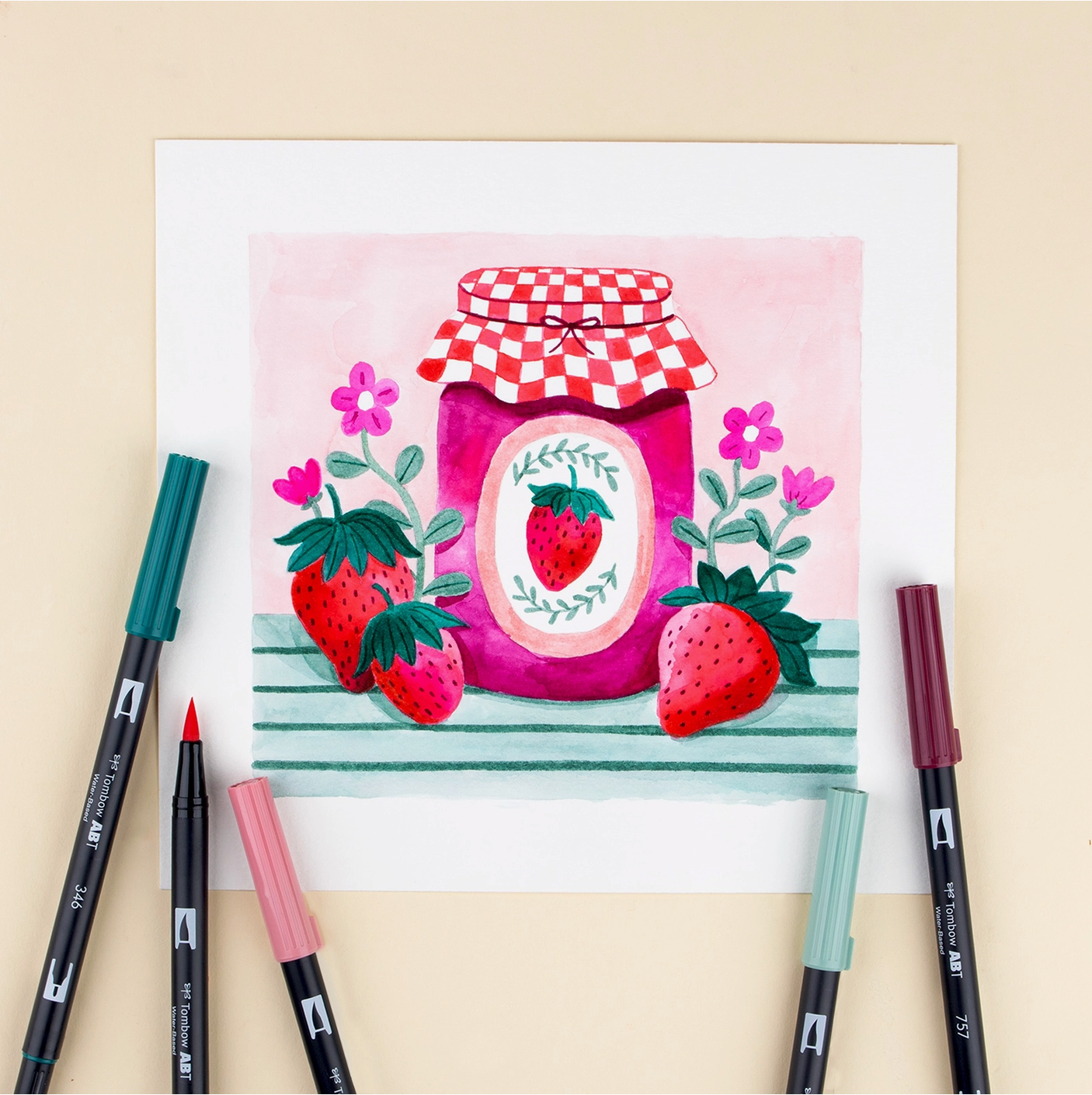 Very Berry – Dual Brush Pen 6-Pack