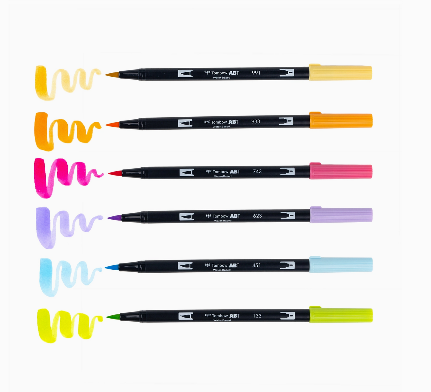Yay Sorbet – Dual Brush Pen 6-Pack
