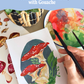 Woodland Mushroom Painting with Gouache