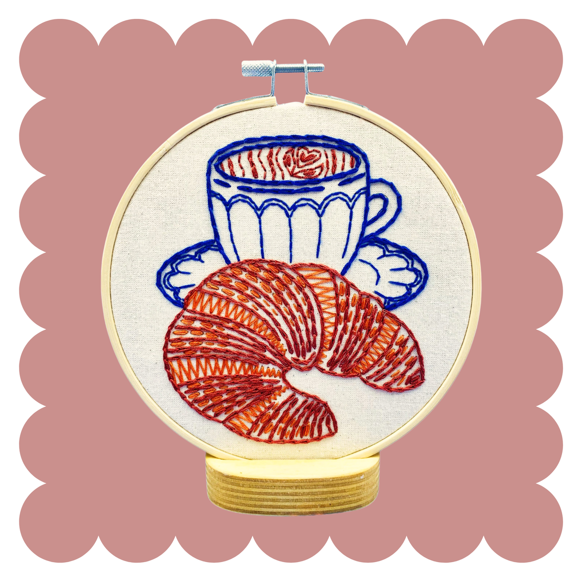 Croissant DIY Embroidery Kit