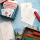 Paintable Watercolor Card Deck — Summer Flowers