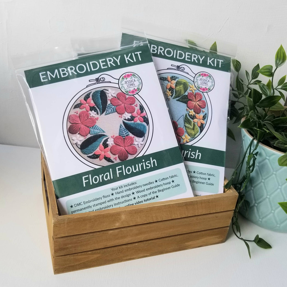 Floral Flourish Beginner Embroidery Kit