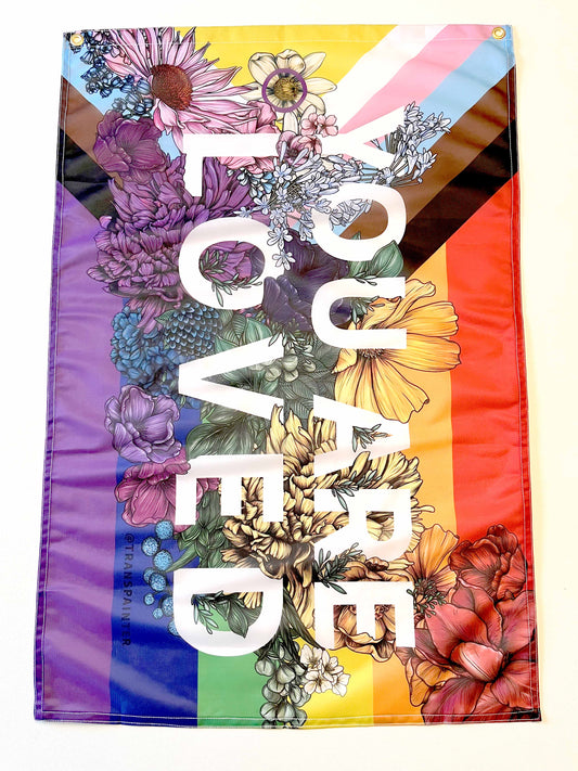 You Are Loved Flag | LGBTQ Rainbow Pride Flag