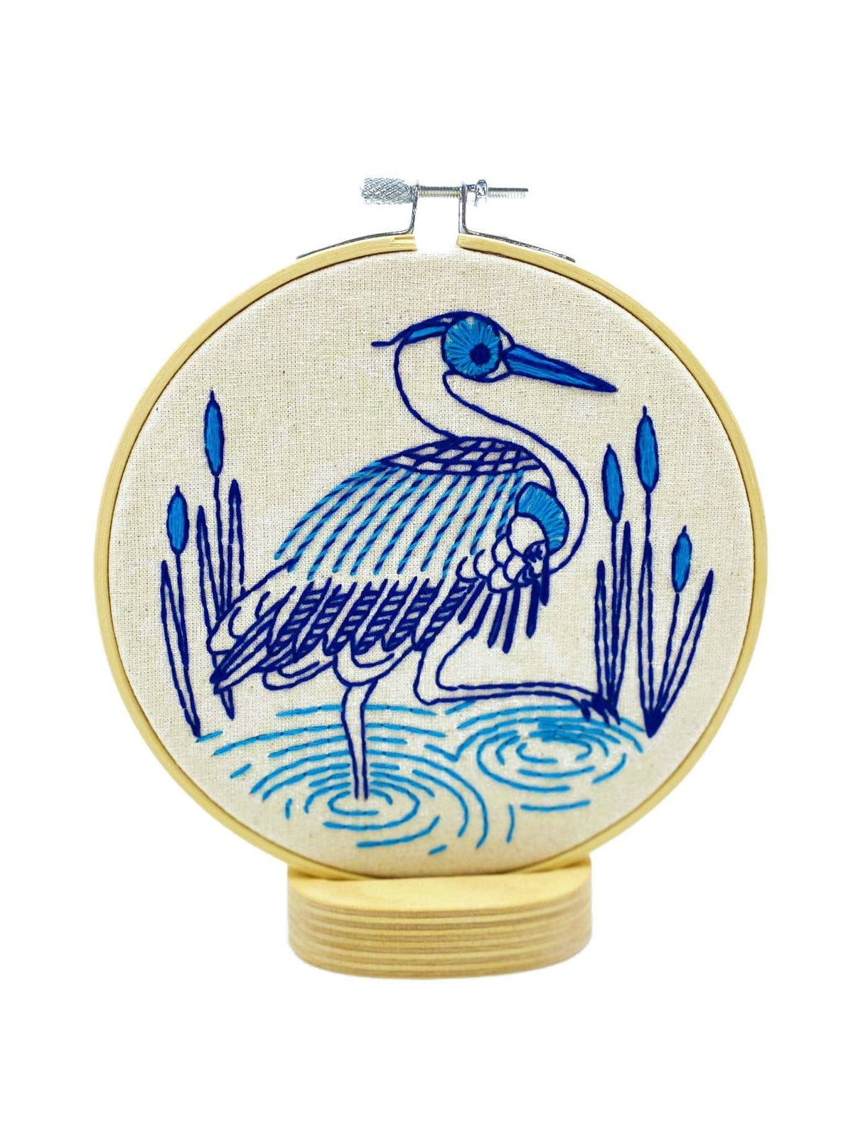 Blue Heron DIY Embroidery Kit