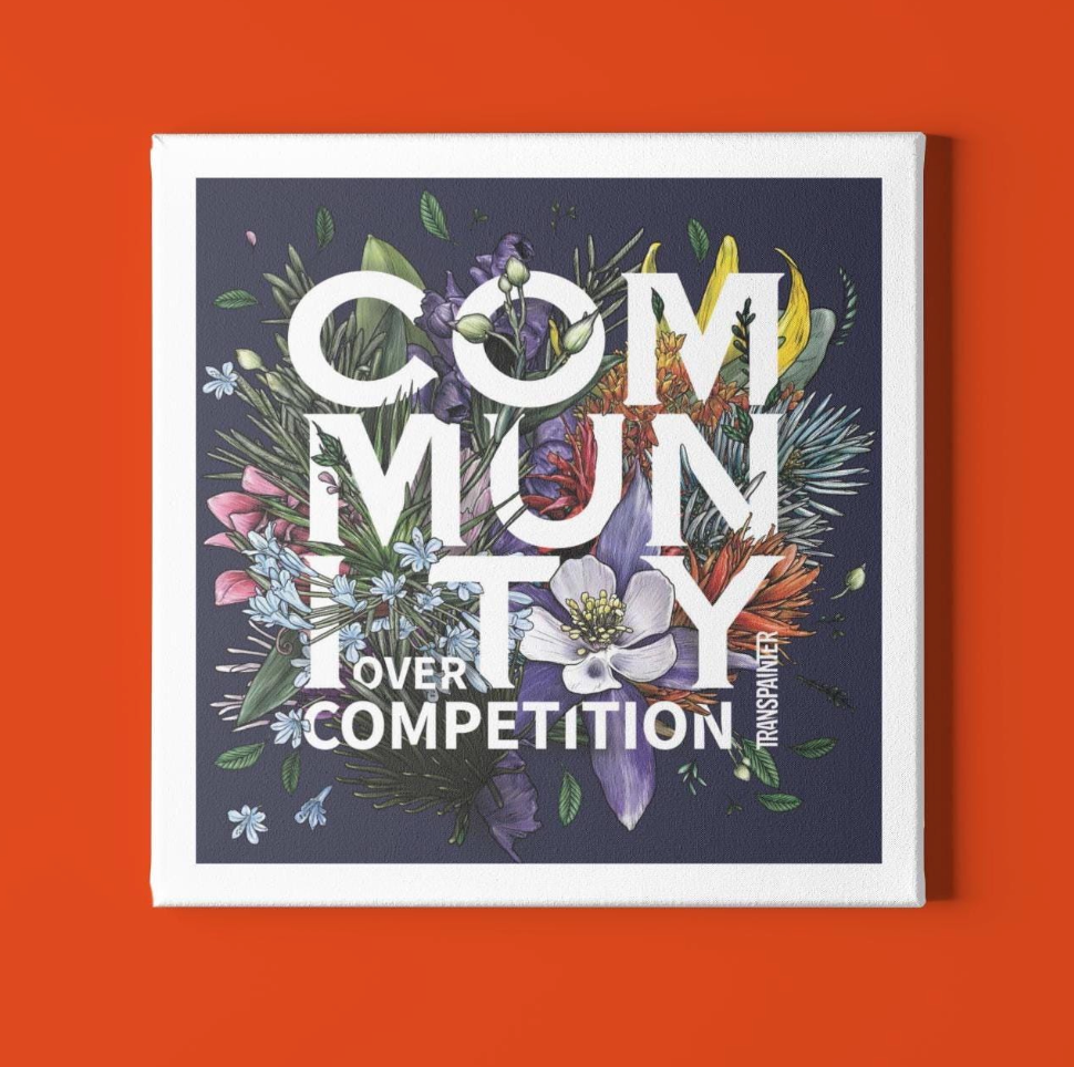 Community Over Competition Wall Art