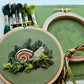 Forest Snail Intermediate Embroidery Kit