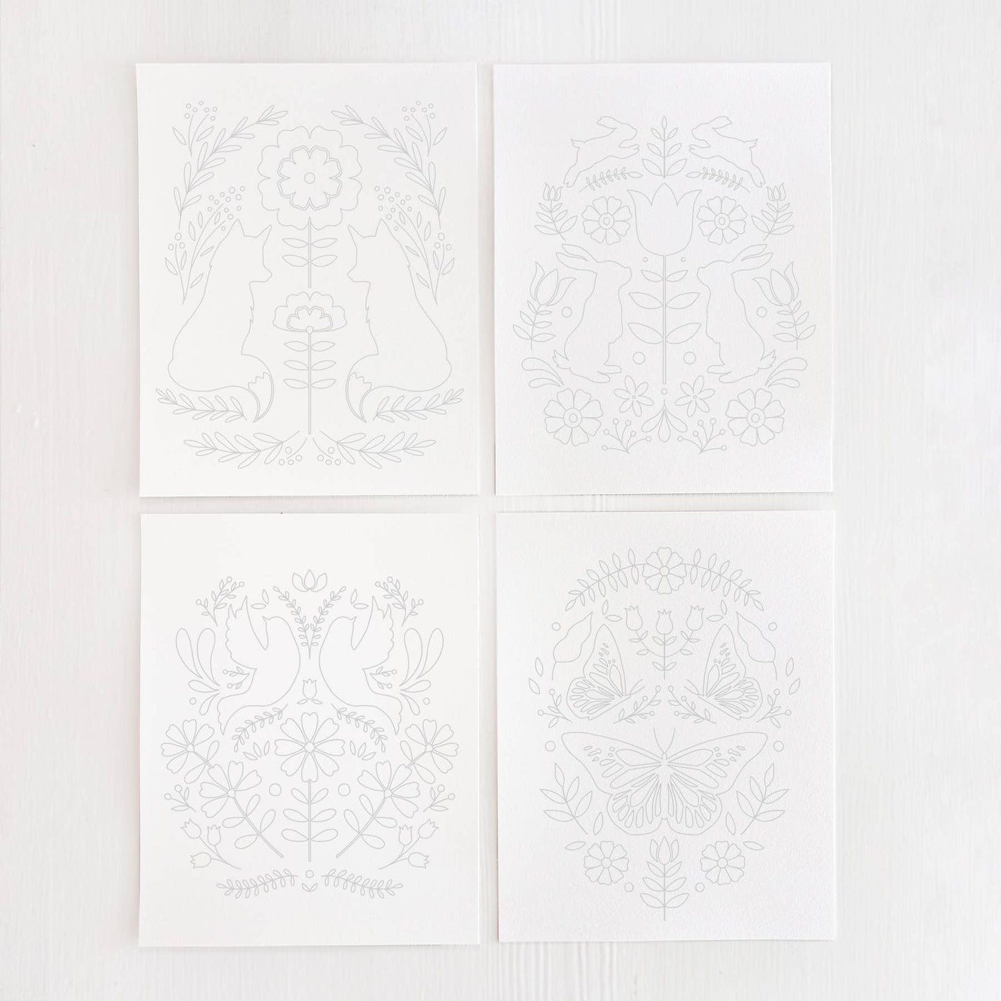 Folk Animals Watercolor DIY Art Kit