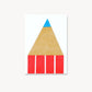 Pencil Point Mini Risograph Print