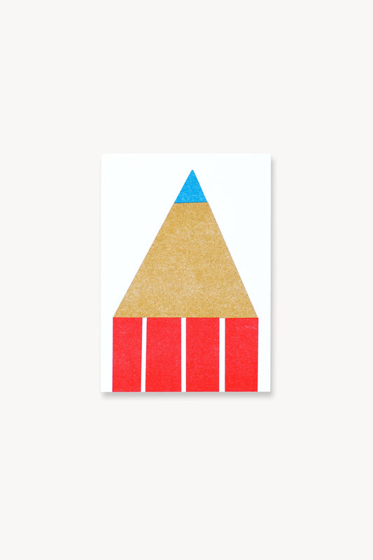 Pencil Point Mini Risograph Print