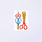 Scissors Mini Risograph Print