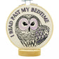 I Read Past My Bedtime Owl DIY Embroidery Kit