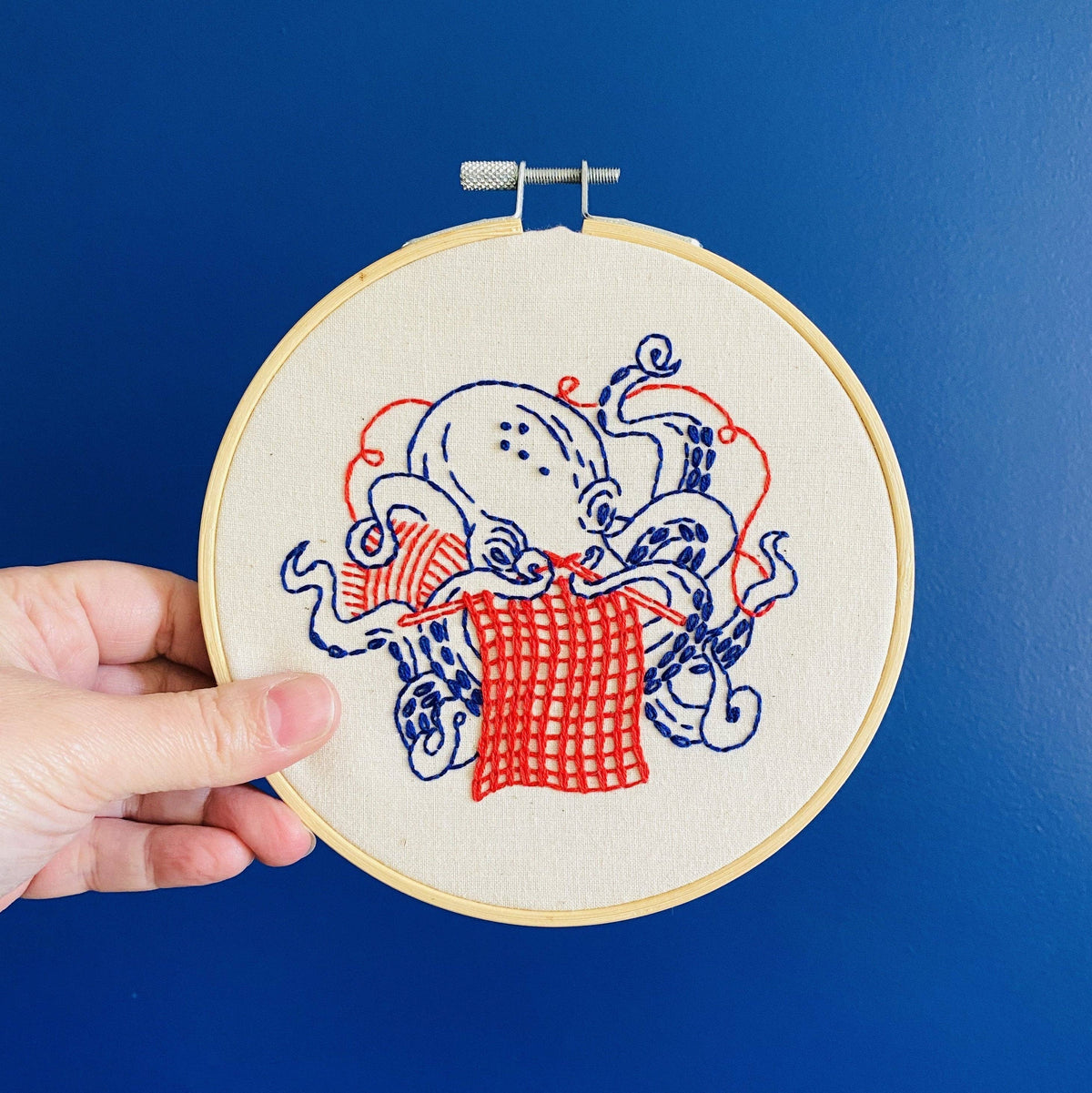 Octopus Knitting DIY Embroidery Kit