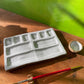 Handmade Ceramic Artist Paint Palette (Large 9-Pan)