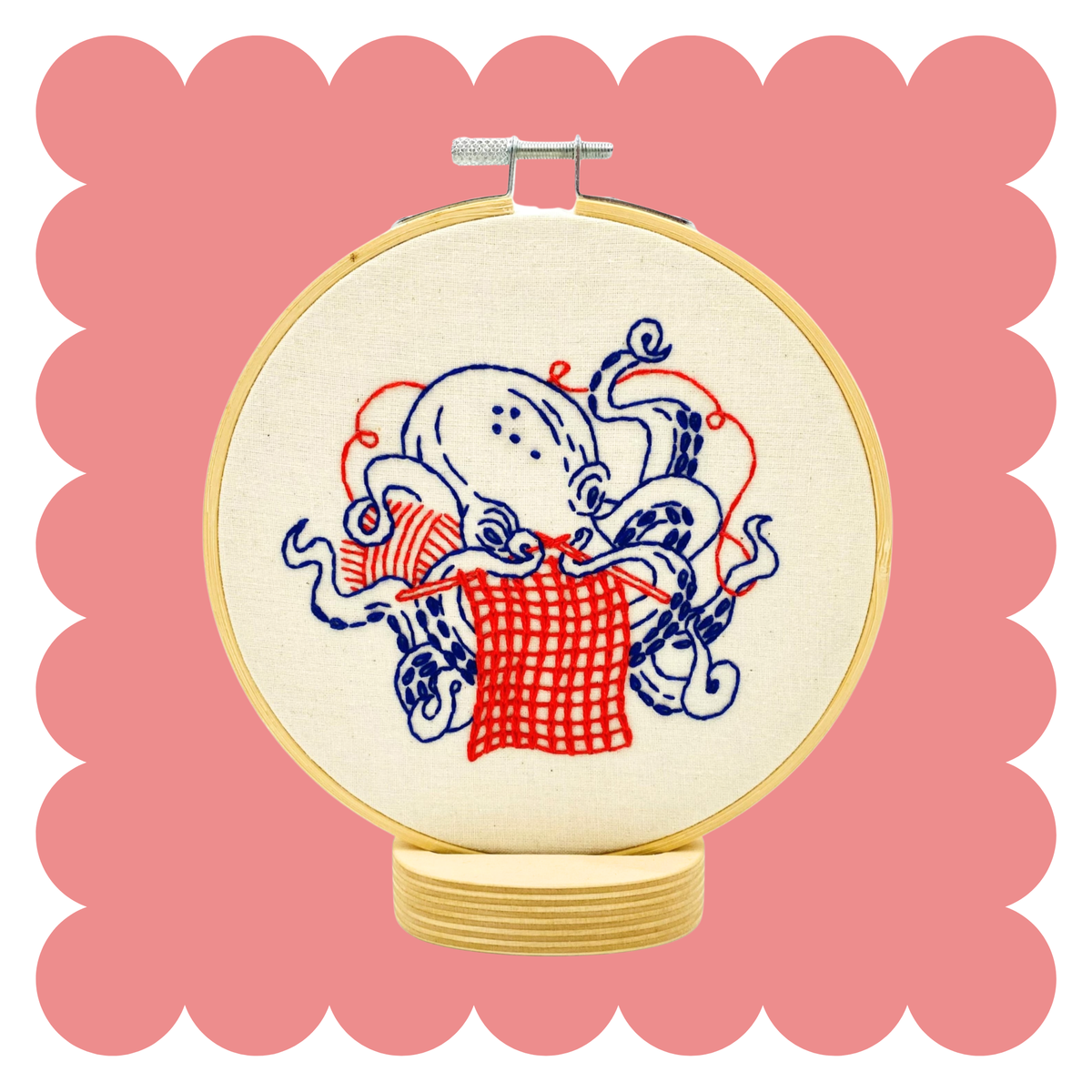 Octopus Knitting DIY Embroidery Kit