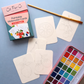 Paintable Watercolor Card Deck — Fruits and Veggies