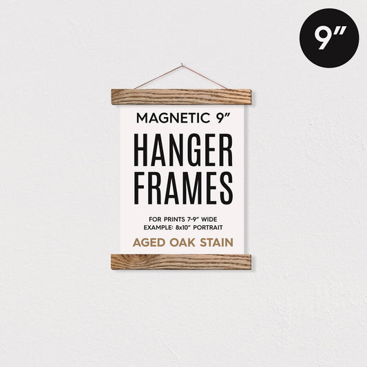 9" Wood Hanger Frame, for 8x10" Portrait Art