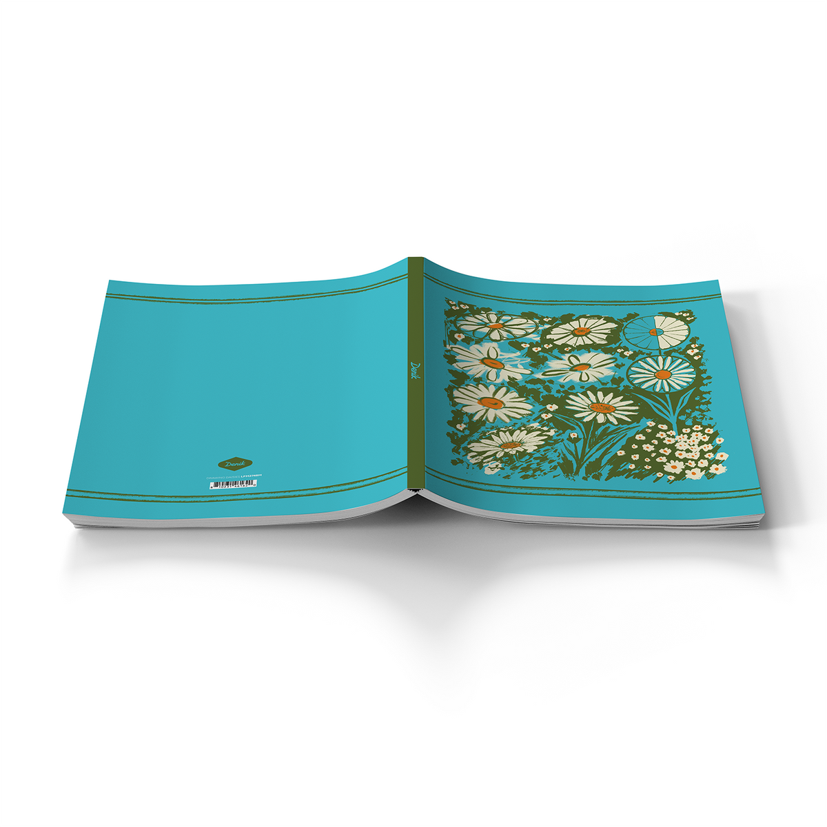 Daisies Layflat Mixed Media Notebook