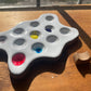 Handmade Ceramic Artist Paint Palette (Splat shape)