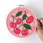 Cherries Embroidery DIY Kit