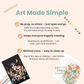 Flower Bouquet Meditative Art Paint-by-Number Kit