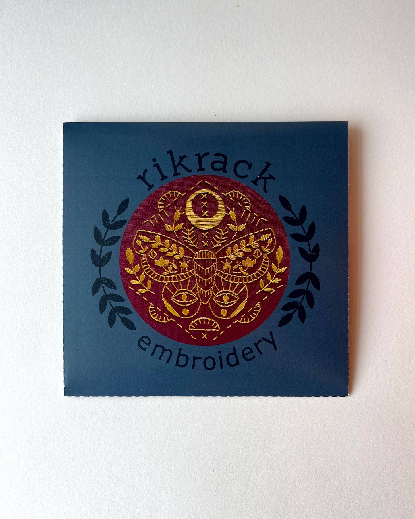 Mystic Moth Embroidery DIY Art Kit