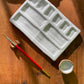 Handmade Ceramic Artist Paint Palette (Large 9-Pan)