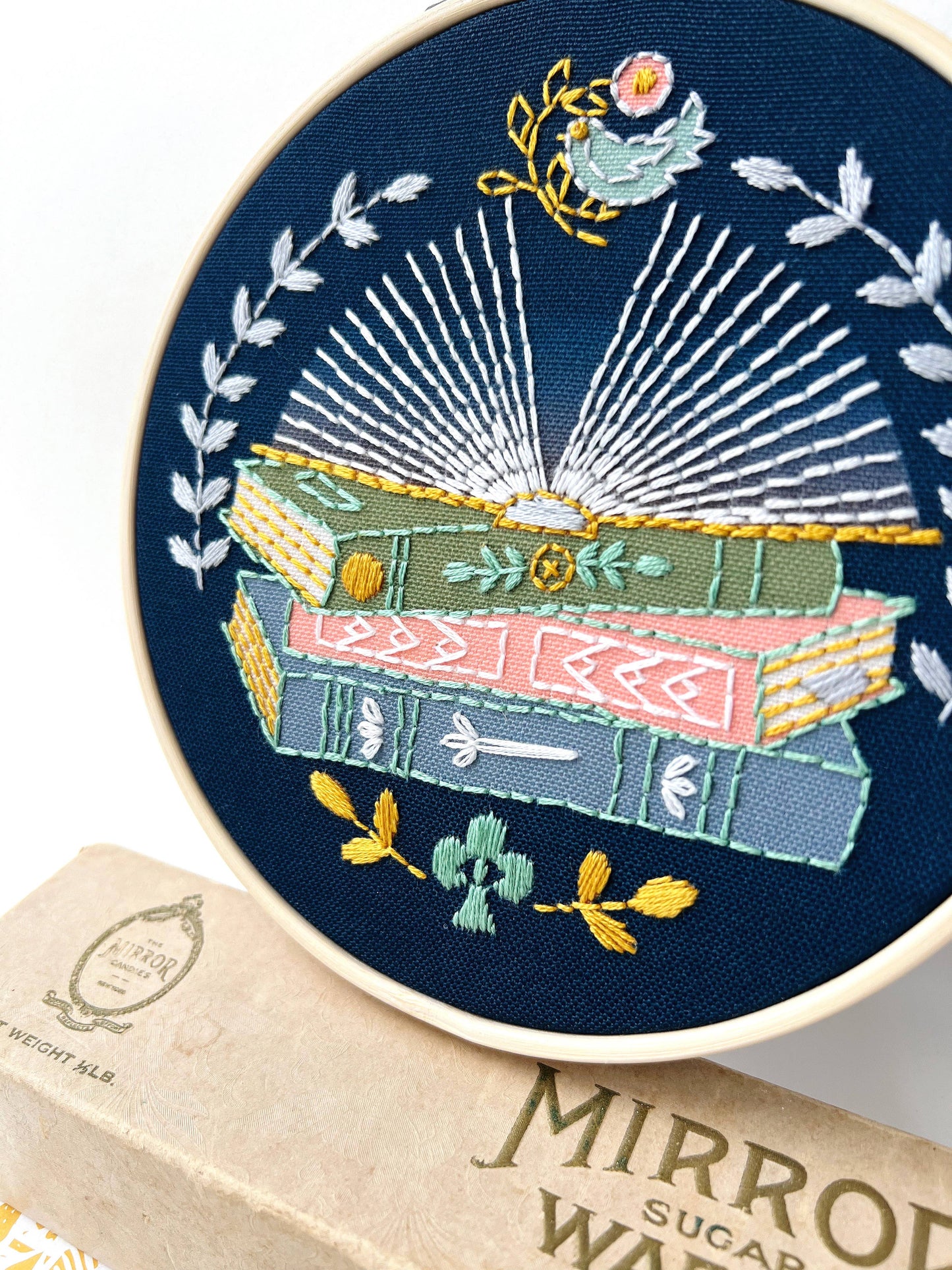 Reader Embroidery DIY Art Kit